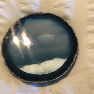 Agate Geod slab coaster